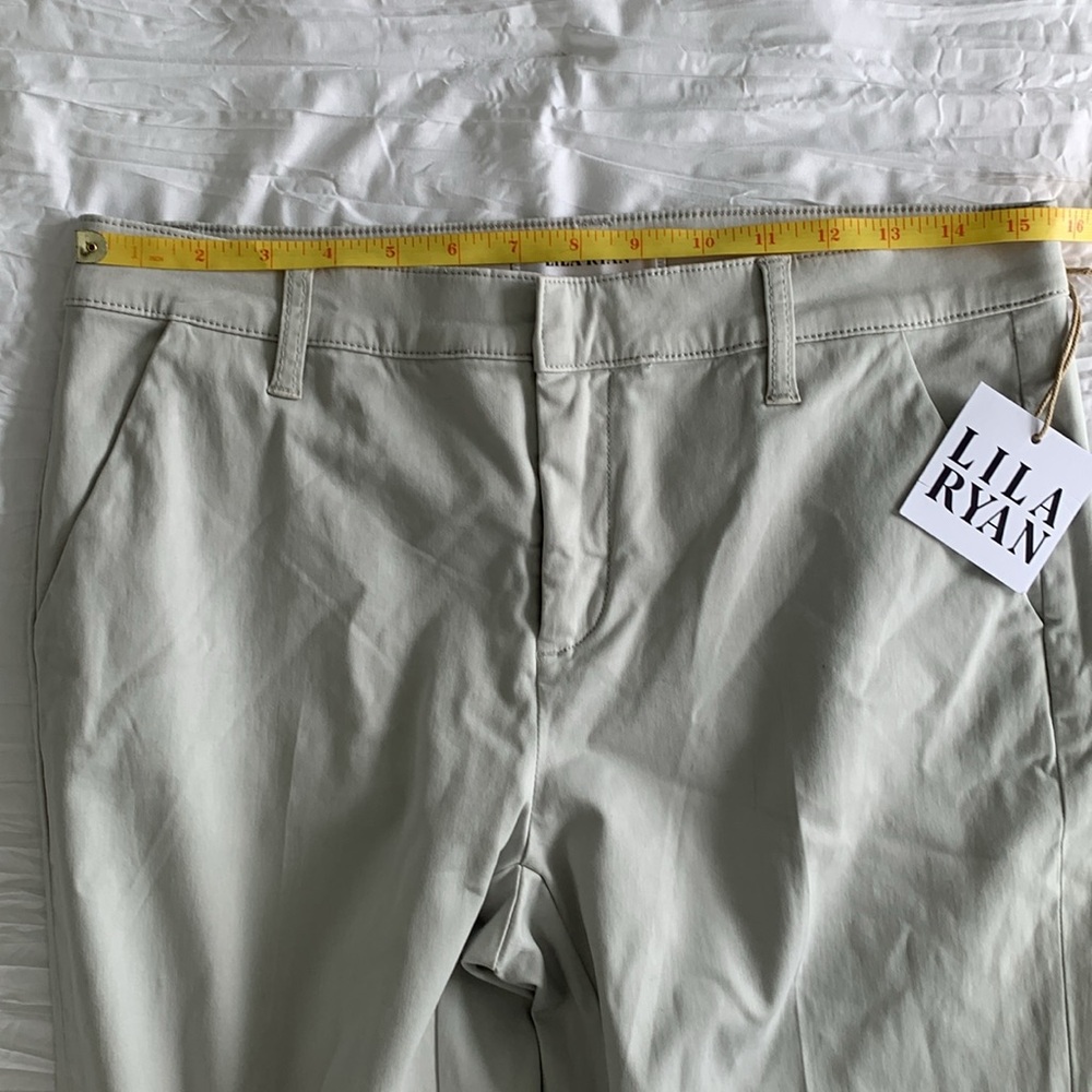 LILA RYAN NWT! Women’s Bootcut Trousers GrayViolet Soft Brushed Sateen Fitted 10 - Picture 9 of 12